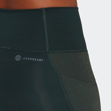 Skinny Pantaloni sport 'Optime Shiny ' de la ADIDAS SPORTSWEAR pe verde