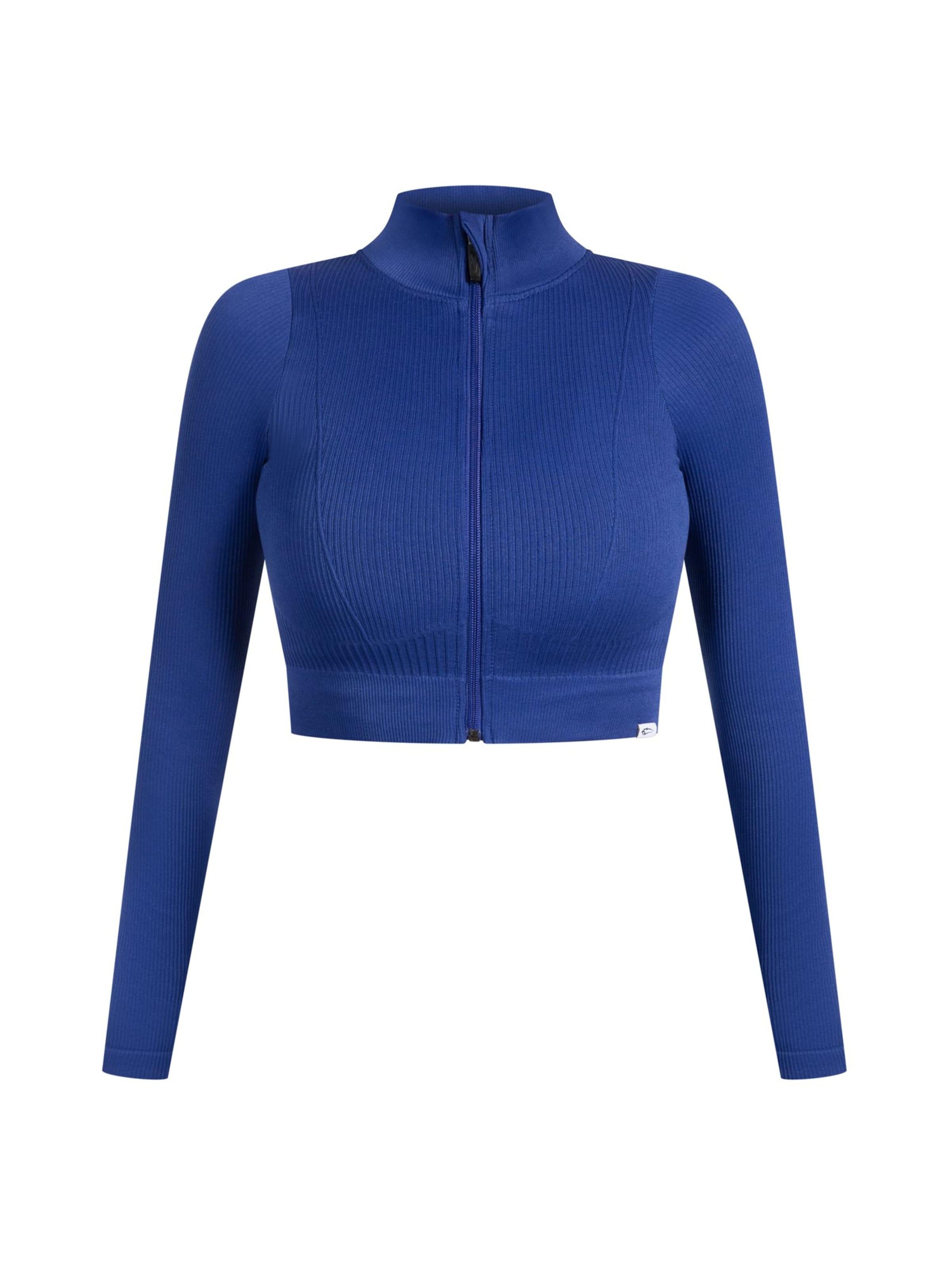 Smilodox Trainingsjack ' Slim Zeya ' in Blauw: voorkant