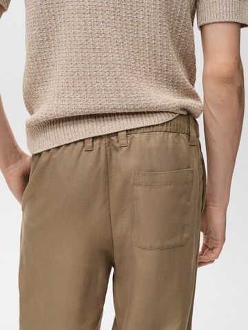MANGO MAN Regular Pants 'RUSTIC' in Brown
