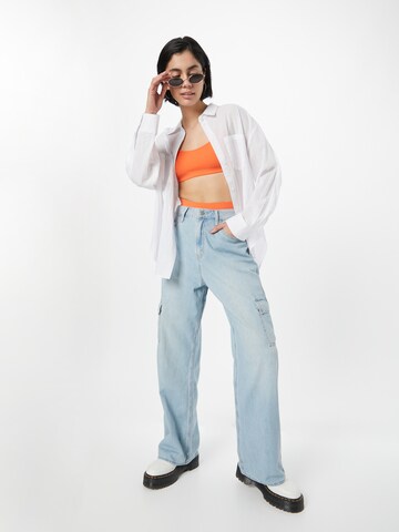 HOLLISTER Wide Leg Jeans in Blau