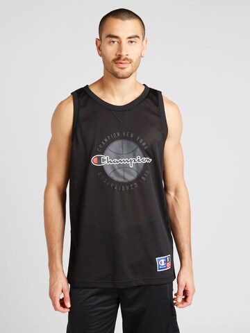 T-Shirt Champion Authentic Athletic Apparel en noir : devant