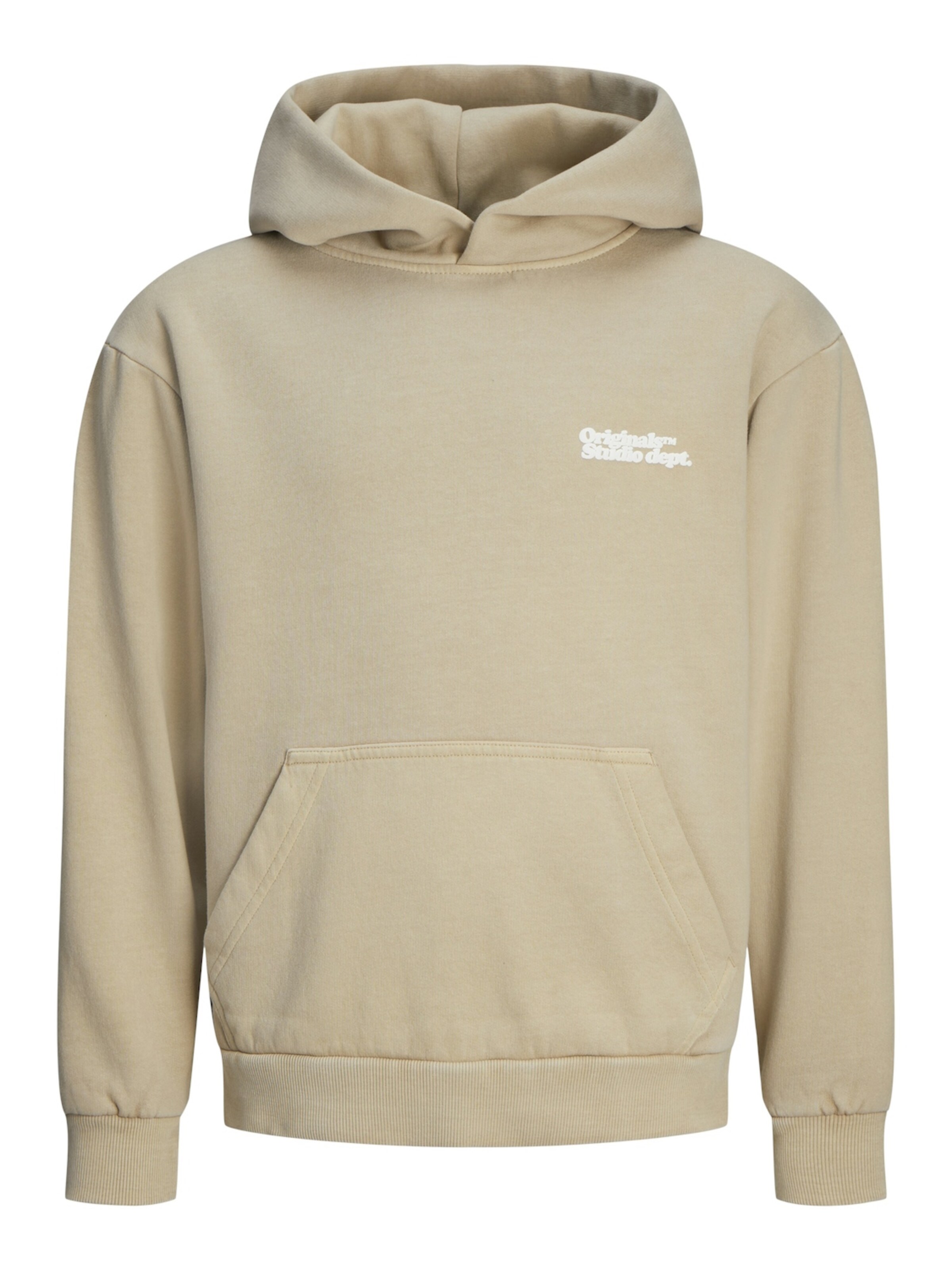 Sweat 'JORVERMONT' Jack & Jones Junior en beige : devant