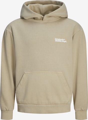 Jack & Jones Junior Sweatshirt 'JORVERMONT' in Beige: voorkant