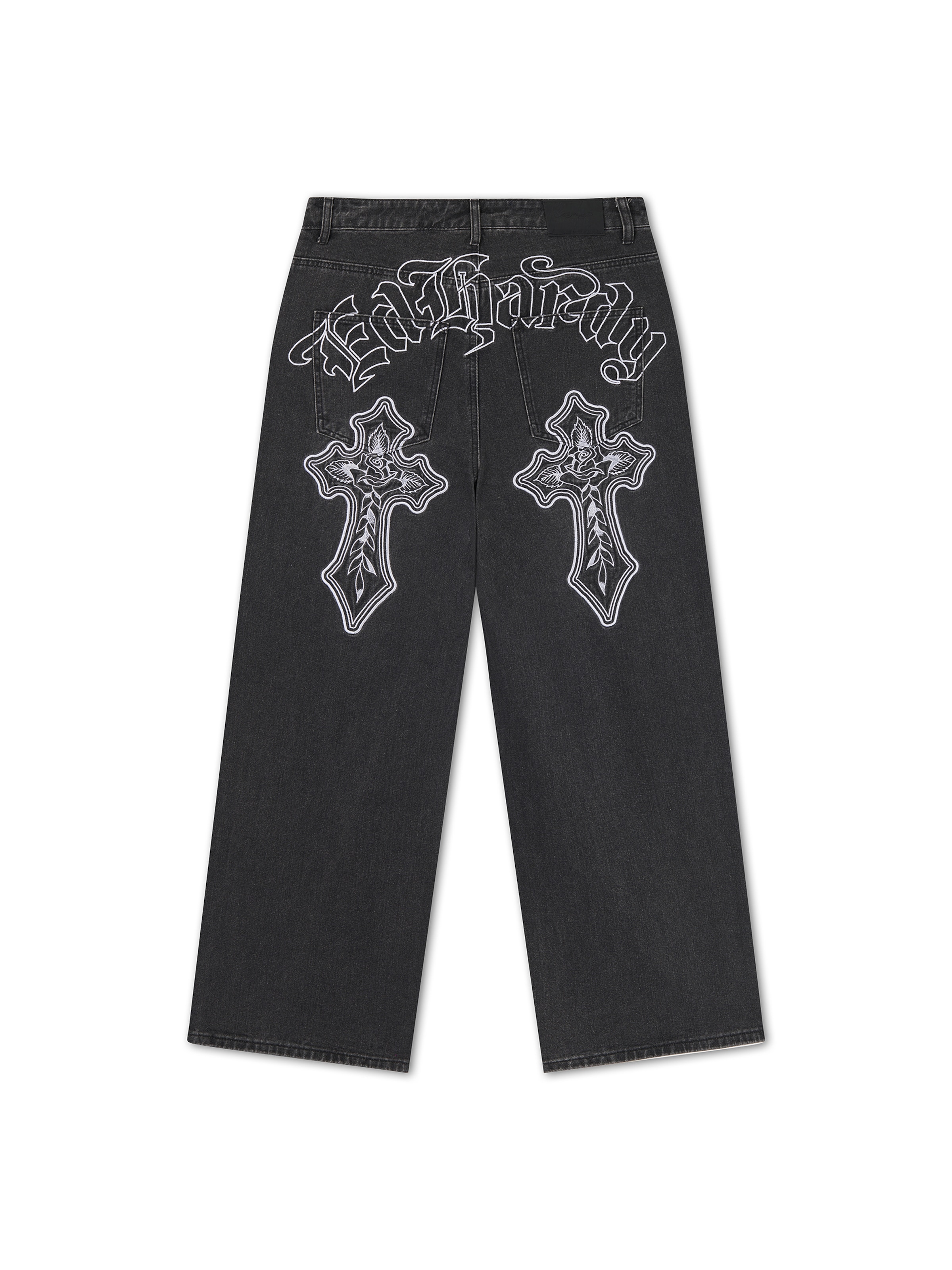 Ed Hardy Loosefit Jeans in Schwarz