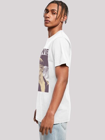 F4NT4STIC Shirt 'David Bowie Smoking Photograph' in White