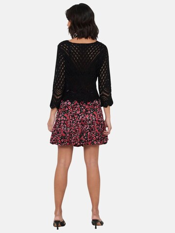 JDY Tröja 'JDY JDYNEW SUN 3/4 CROPPED PULLOVER KNT NOOS MAGLIONCINO' i svart