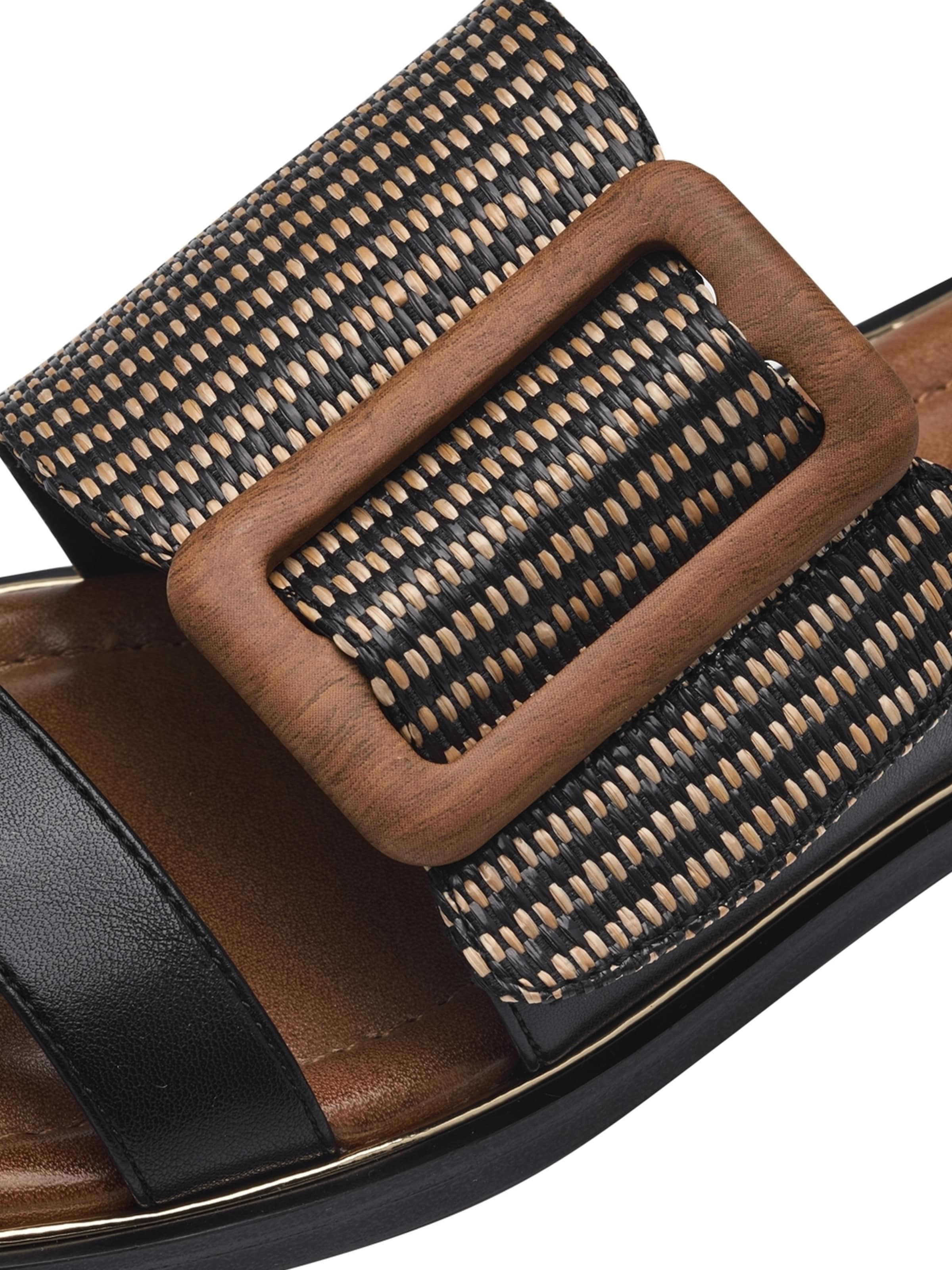 Tamaris Pantolette in Schwarz