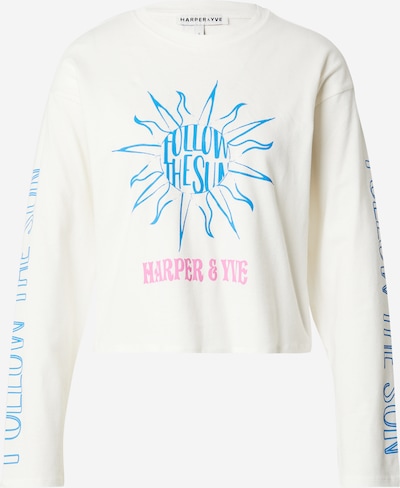 Harper & Yve Shirt in de kleur Blauw / Lichtroze / Wit, Productweergave