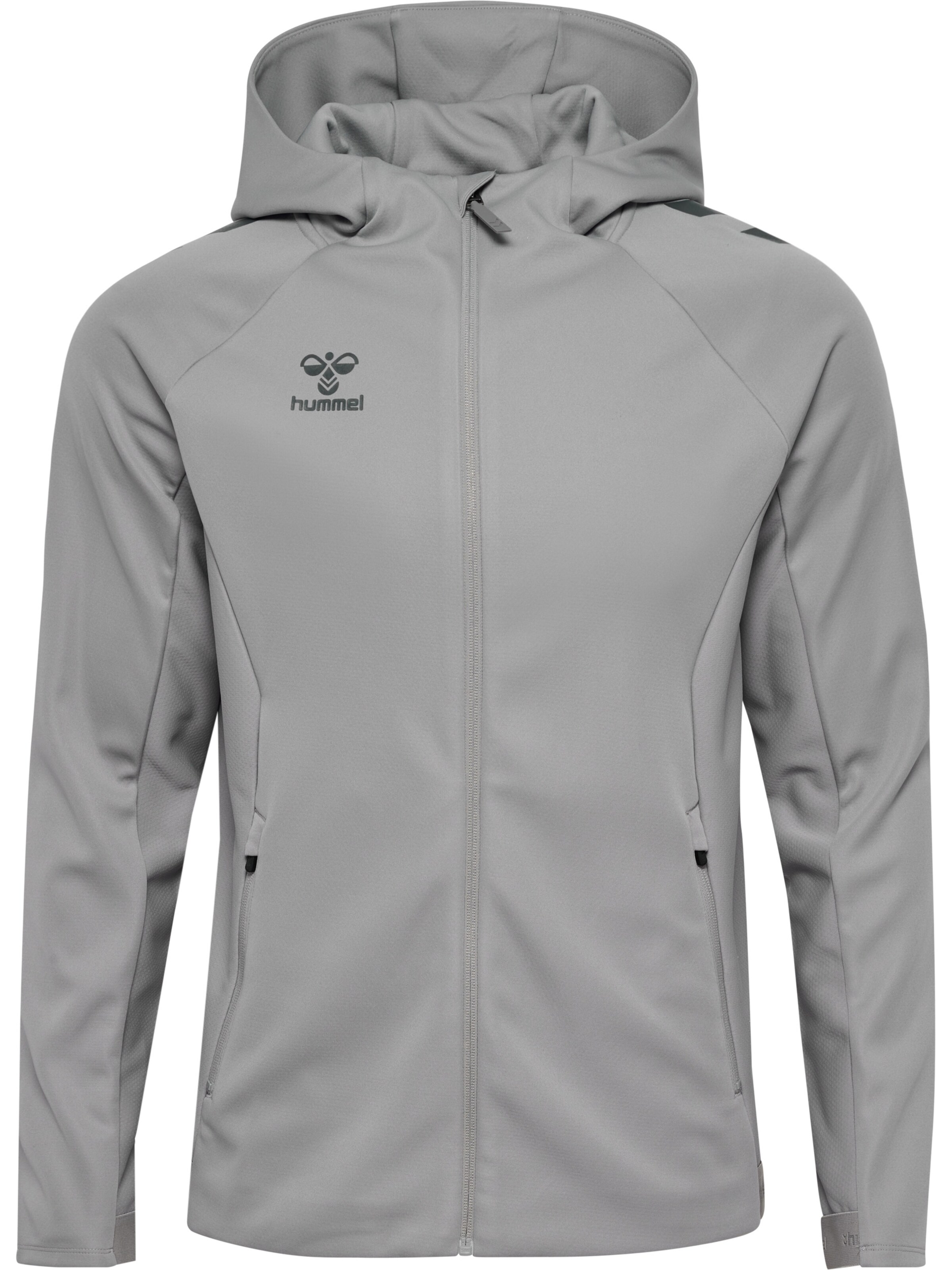 Hummel Sportsweatjacke 'Cima 2.0' in Grau: Vorderseite