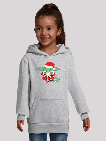 Sweat 'Star Wars Grogu To You XMAS Present' F4NT4STIC en gris : devant