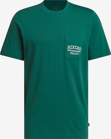 T-Shirt fonctionnel 'Groundskeeper' ADIDAS PERFORMANCE en vert : devant