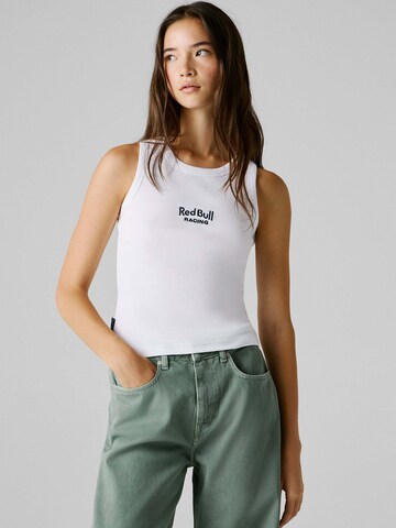 Red Bull Racing x Pepe Jeans Shirt in Wit: voorkant