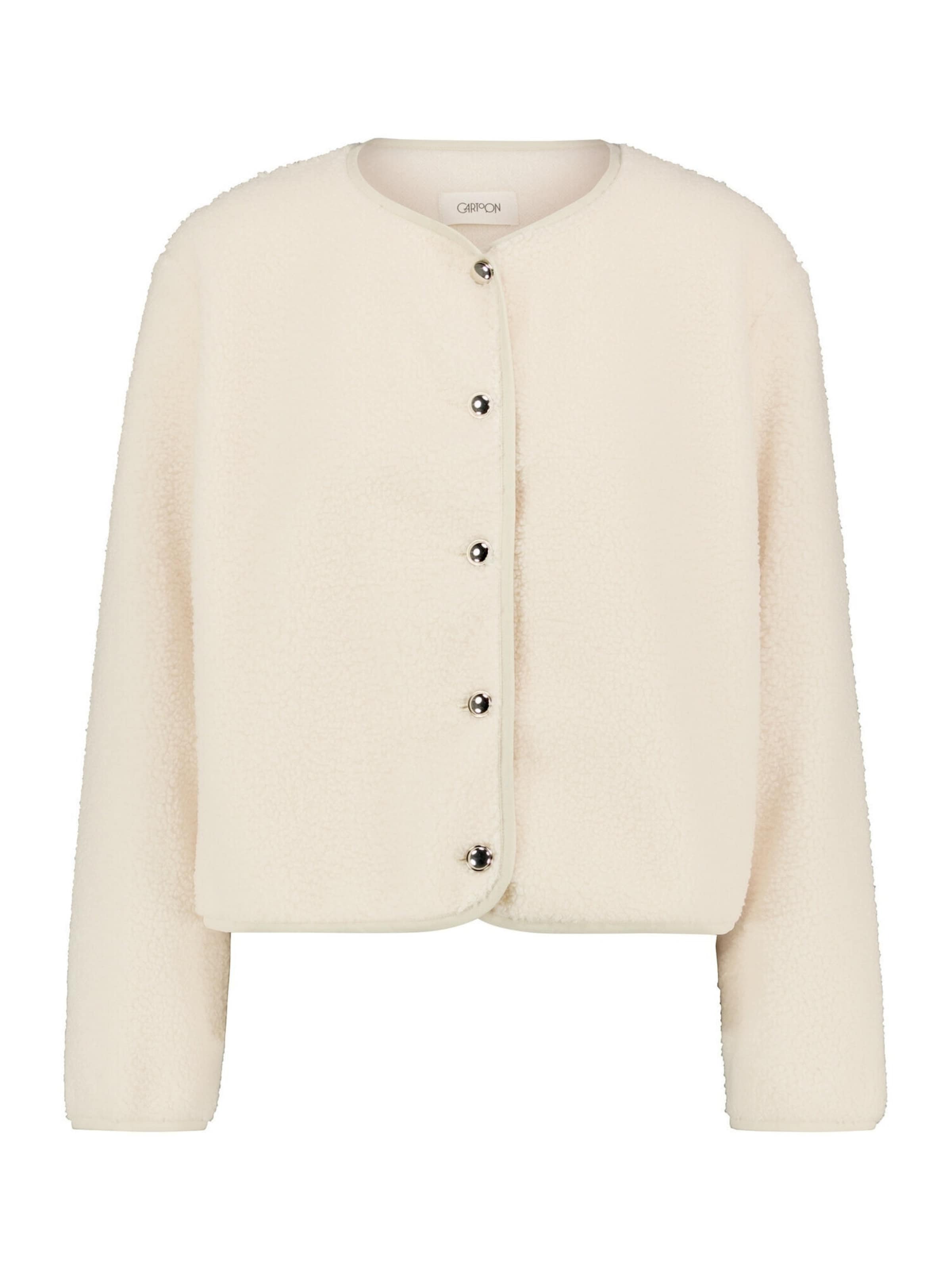 Veste de survêtement Cartoon en beige : devant