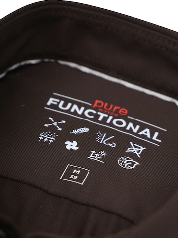 PURE Slim Fit Hemd‌‌‌‌‌‌ in Braun