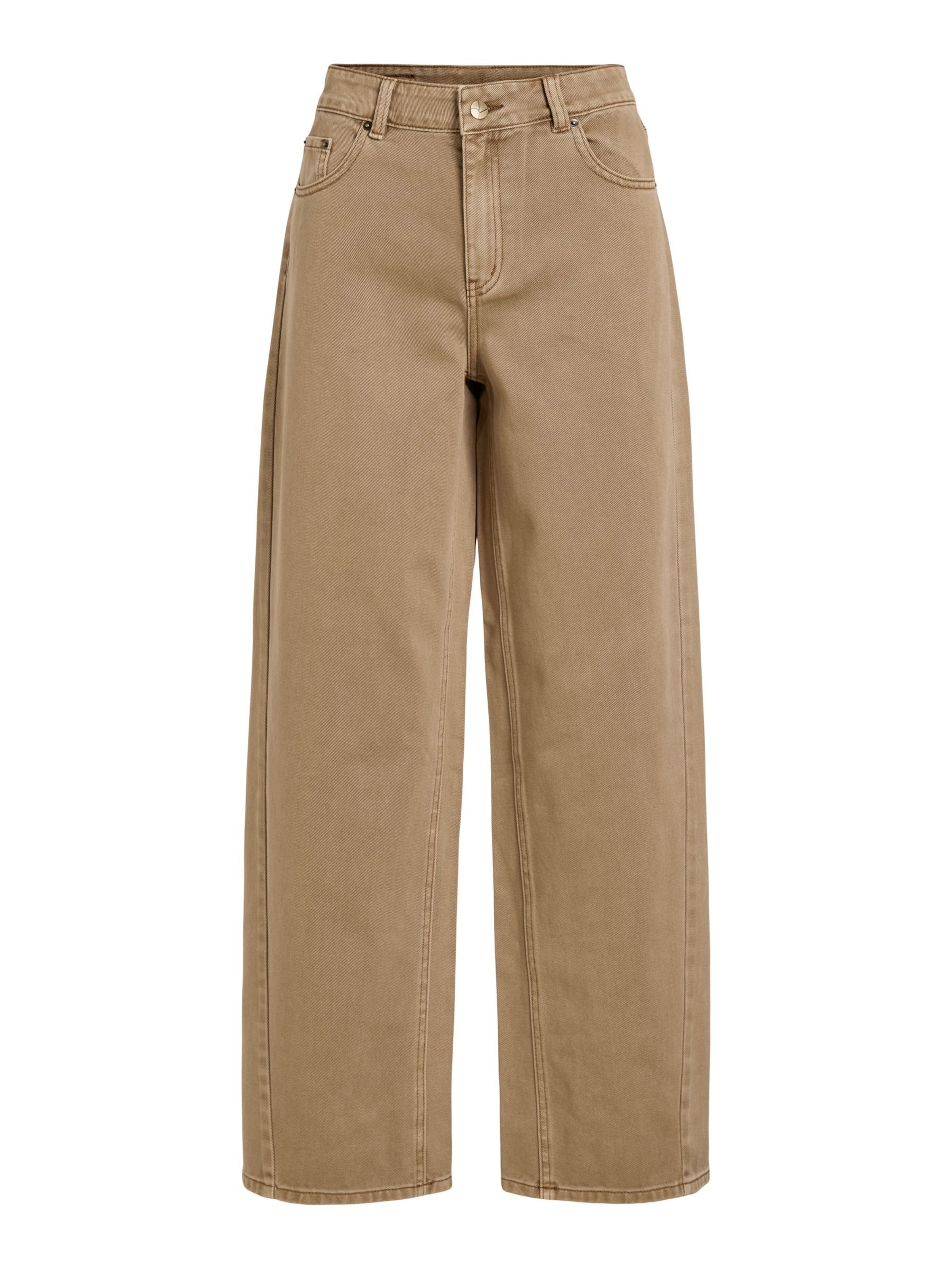 ROUGE EDIT Regular Jeans in Brown: front