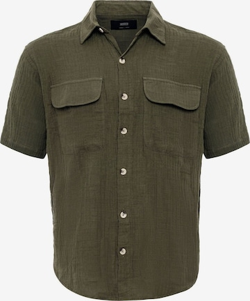 Antioch Rovný strih Košeľa - Zelená: predná strana