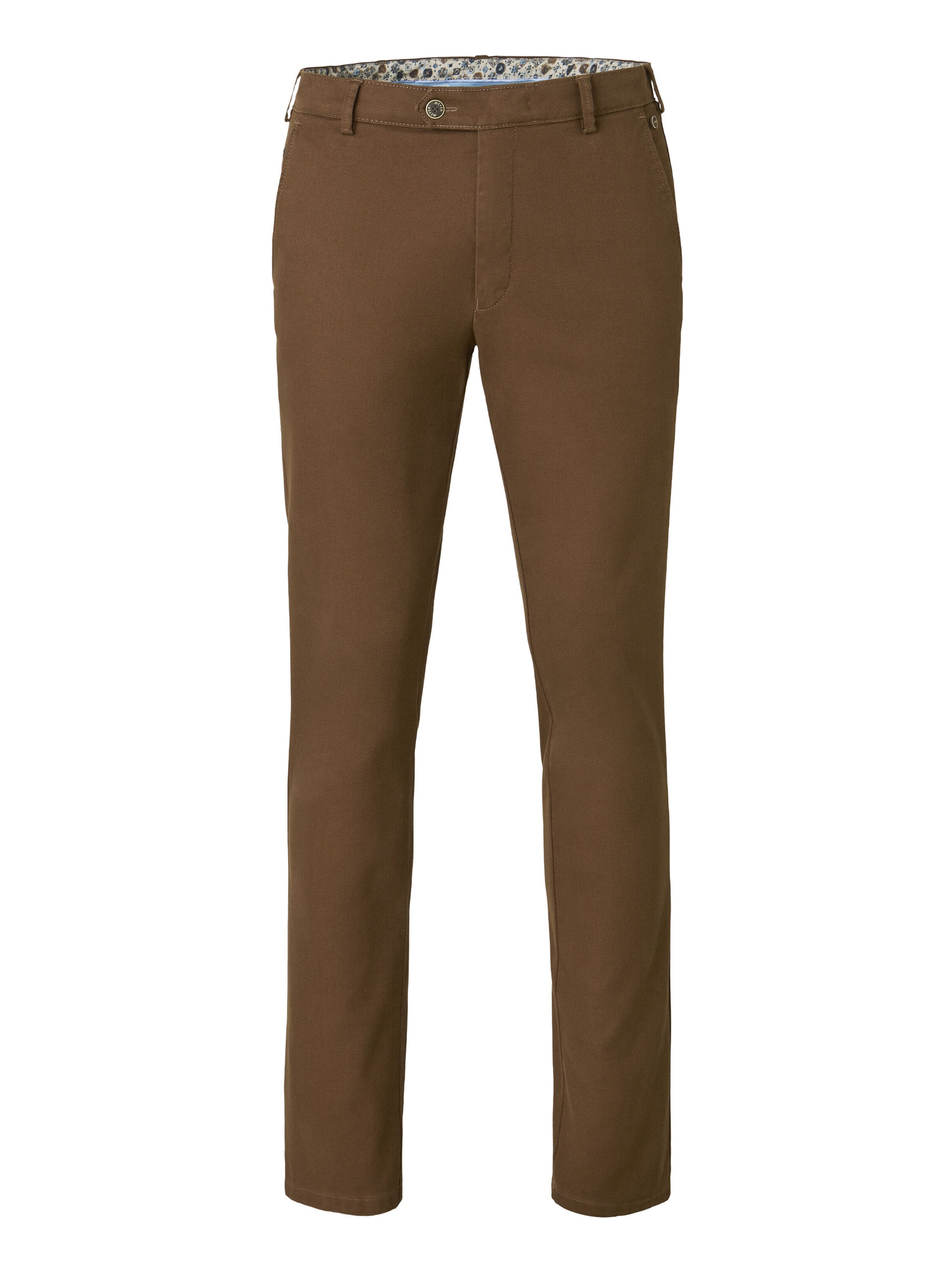 Regular Pantalon chino 'Bonn 2-5627' MEYER en marron : devant