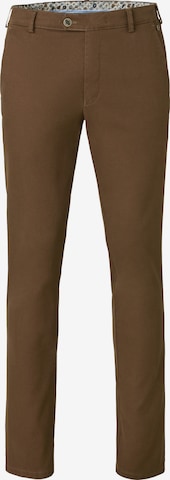 Regular Pantalon chino 'Bonn 2-5627' MEYER en marron : devant