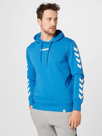 Hummel - Sweatshirt 'Legacy' em azul: frente