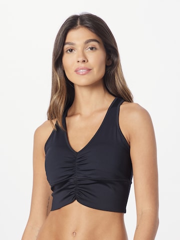 SKECHERS Bralette Sports Bra in Black: front