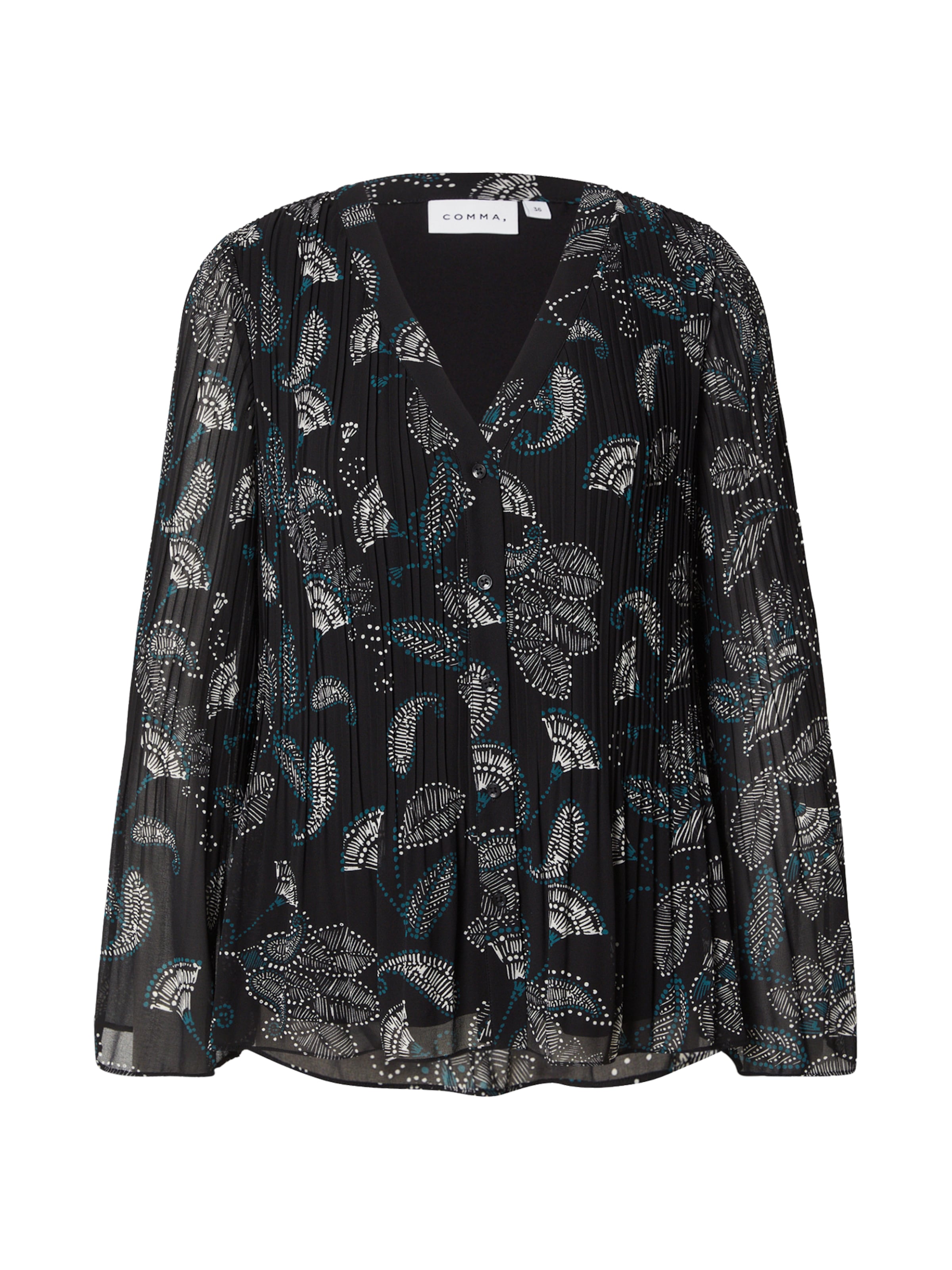 COMMA Blouse in Zwart: voorkant