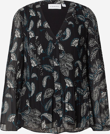 COMMABluza - crna boja: prednji dio