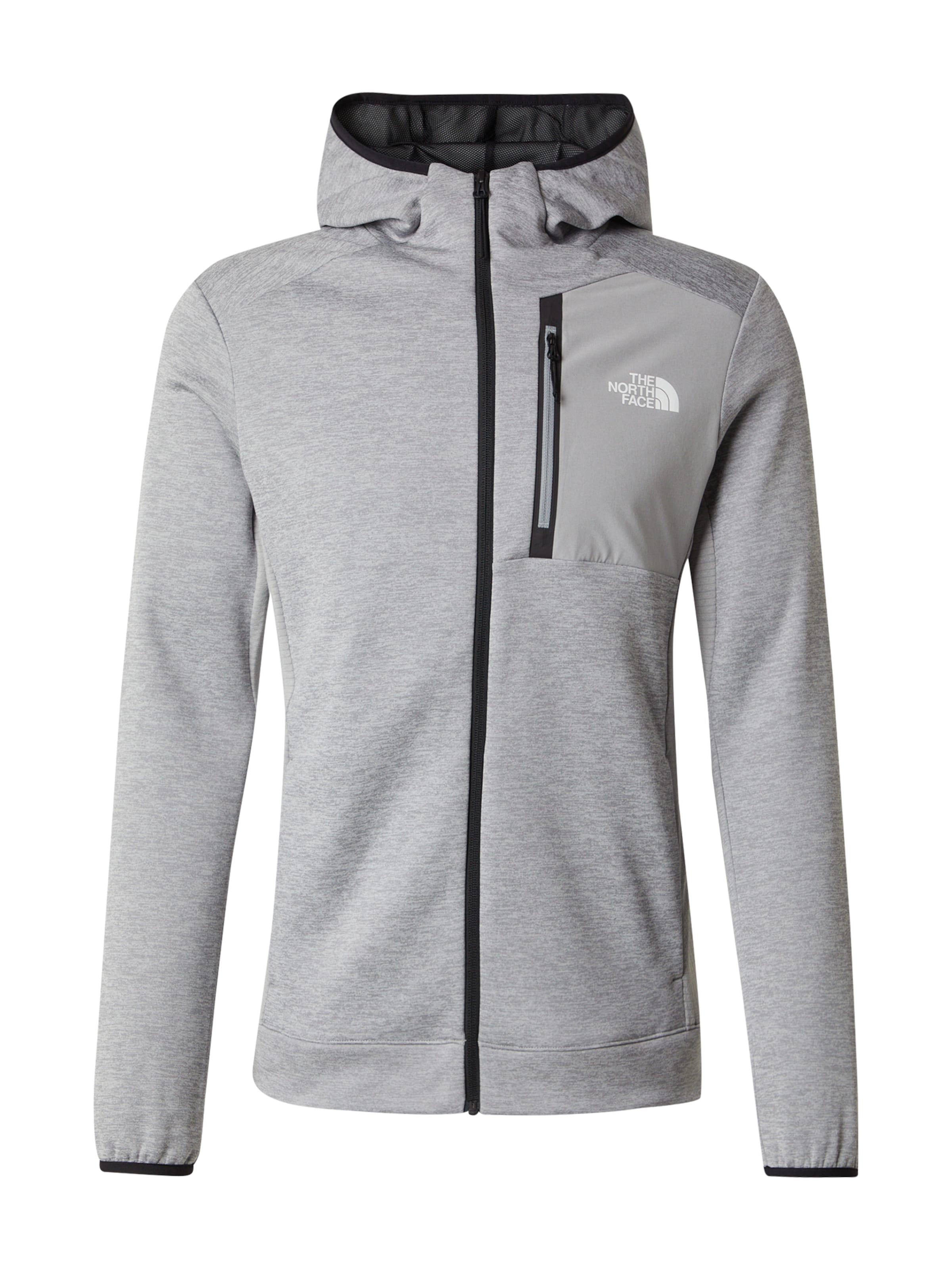 THE NORTH FACE Sportsweatjacka 'MOUNTAIN ATHLETICS' i grå: framsida