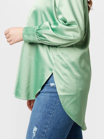 Vila Curve Blouse in Green