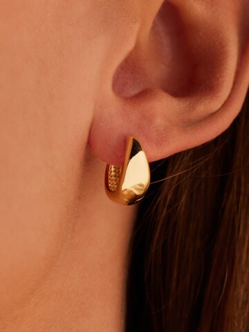 Lucardi Earrings 'Statement' in Gold