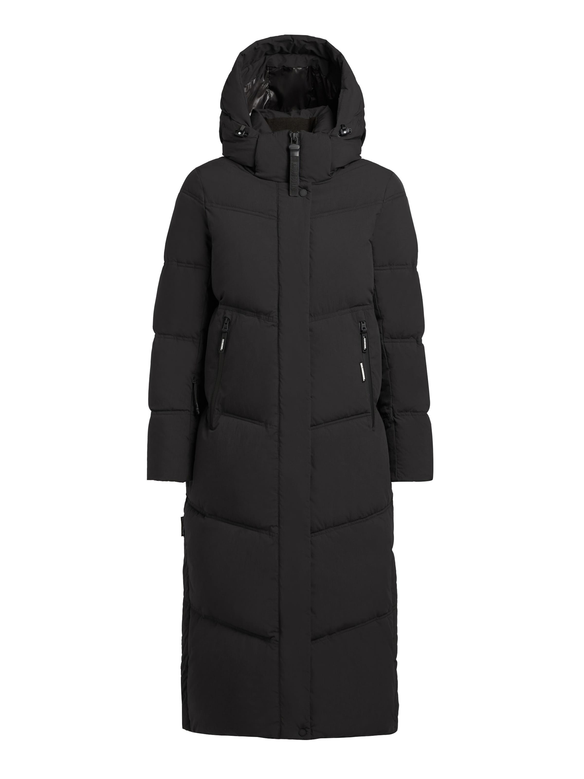 khujo Wintermantel in Schwarz: Vorderseite