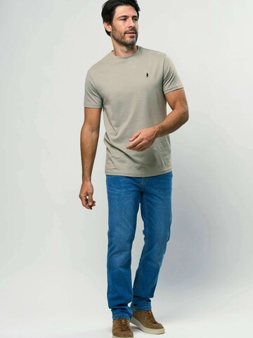 MCS Regular Fit T-shirt ' Texas ' in Grau