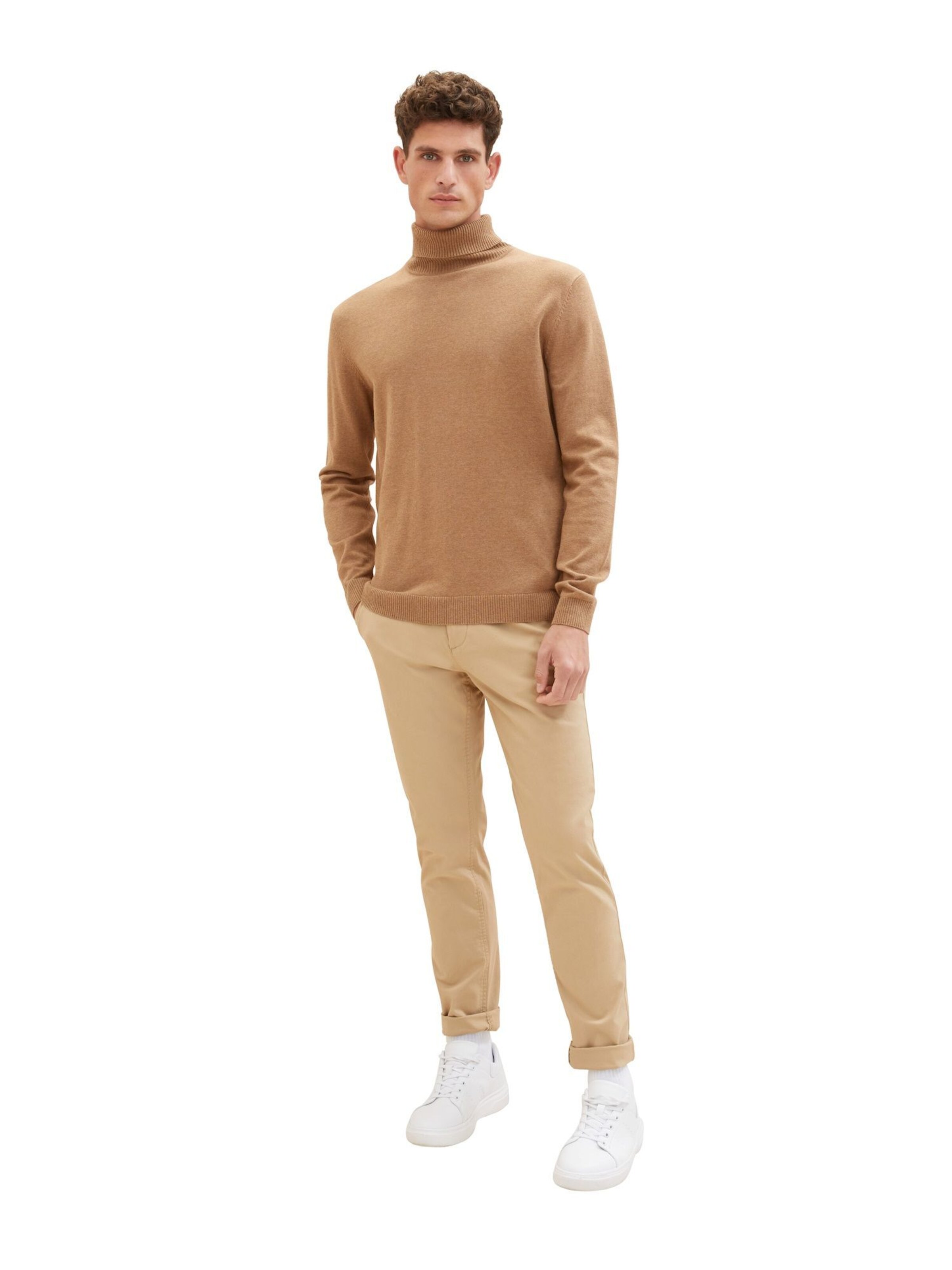 Coupe slim Pantalon chino TOM TAILOR en beige