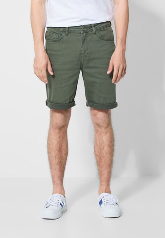 Street One MEN Regular Pants in Green: front