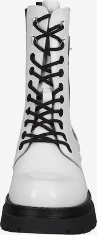 Nero Giardini Lace-Up Ankle Boots in White