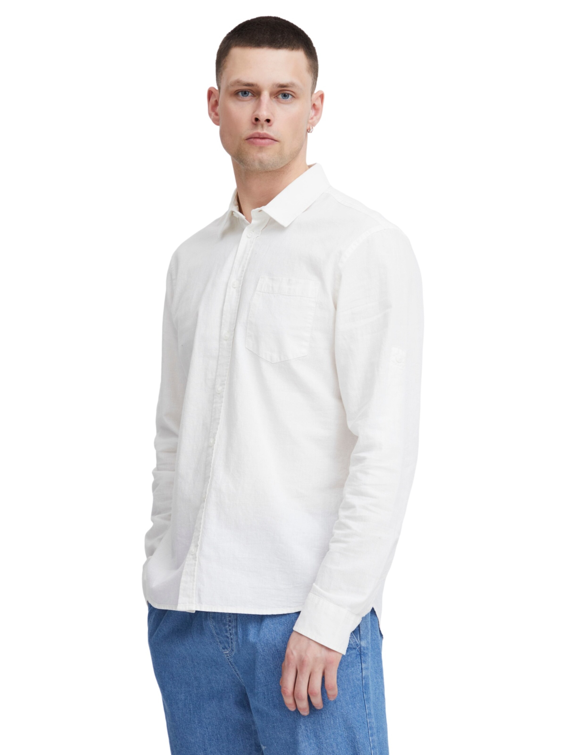 BLEND Regular fit Overhemd in Wit: voorkant