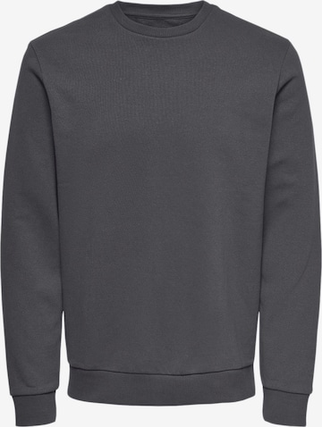 Only & Sons Sweatshirt 'Ceres' in Grey: front