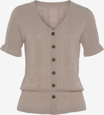 Cardigan VIVANCE en beige : devant