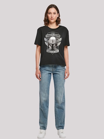 F4NT4STIC Oversized Shirt 'Star Wars The Mandalorian This Is The Way' in Black