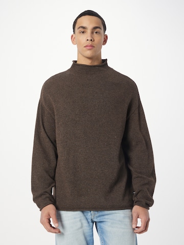 Pull-over REPLAY en marron : devant