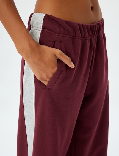 Koton Trousers in Grey / Bordeaux, Item view