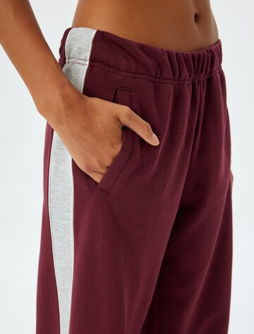 Koton Wide leg Trousers in Red
