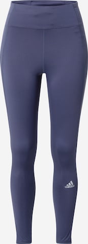 Skinny Pantalon de sport 'Own The Run Winter' ADIDAS SPORTSWEAR en bleu : devant