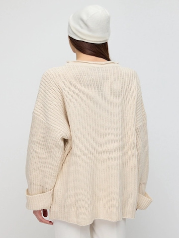 No Matter What Oversized sweater in Beige