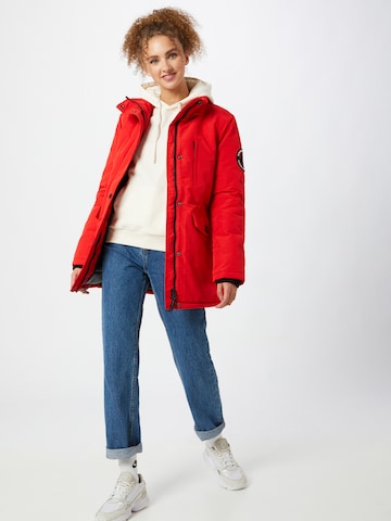 Veste d’hiver 'Everest' Superdry en rouge