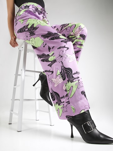 Wide Leg Pantalon 'WANDA' NÜMPH en violet