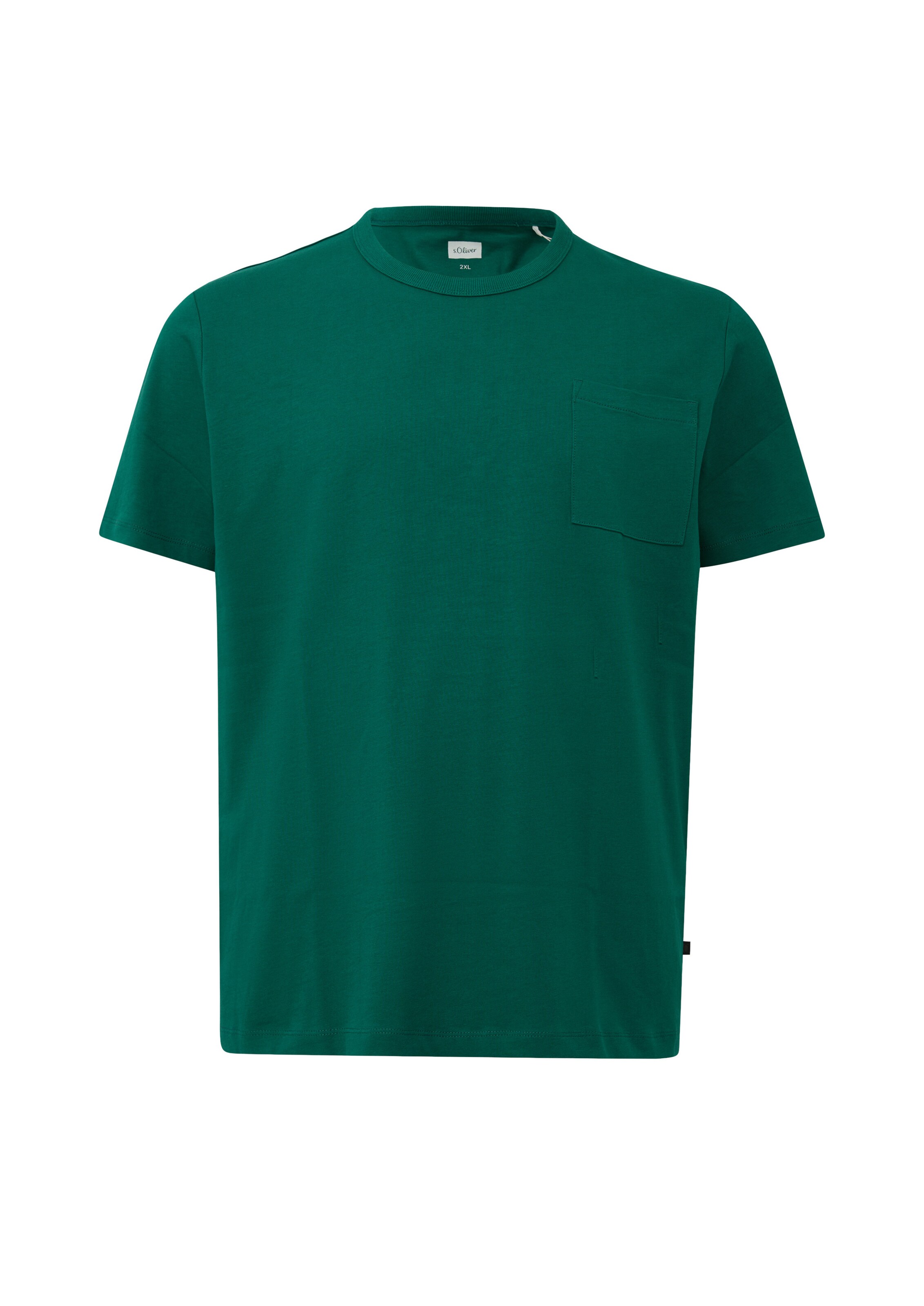 T-Shirt s.Oliver Men Big Sizes en vert : devant