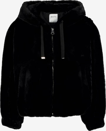 Bershka Between-season jacket in Black: front