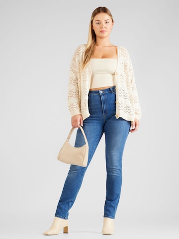 ONLY Curve Skinny Jeans 'ONCROSE' in Blauw