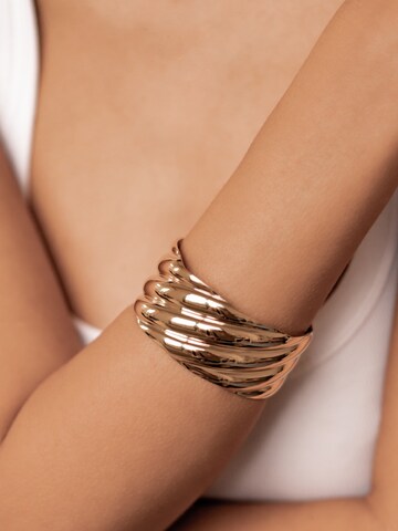 Braccialetto 'Swirl Bold' di Hey Happiness in oro