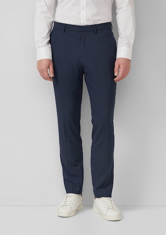 s.Oliver Regular Pleated Pants in Blue: front